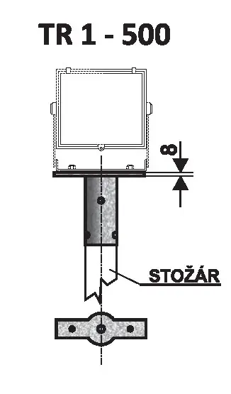 držák pro reflektory TR 1 - 500